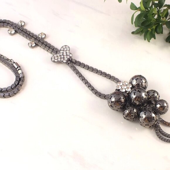Black Hematite Long Necklace - Picture 2 of 12